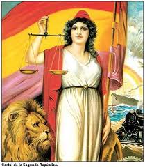 La Mariblanca, según un sello de la II República